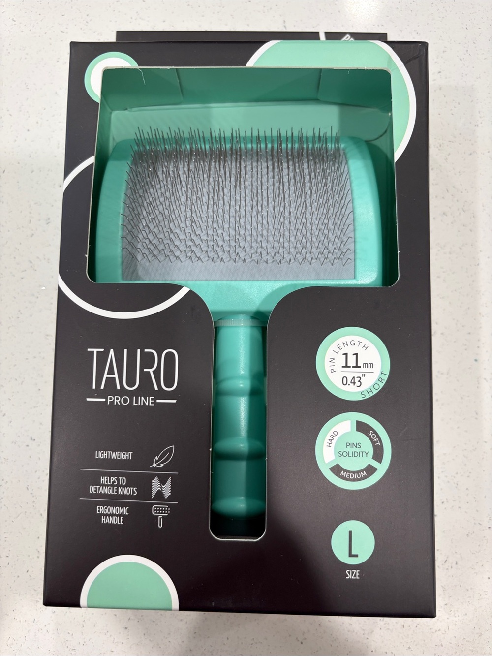Large Slicker Brush — Teal